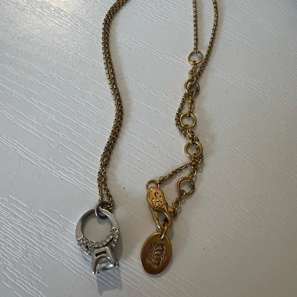 🎀Juicy Couture Engagement Ring Pendant Necklace - Picture 3 of 4
